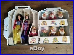 1993 Disney Barbie Snow White 7 Dwarfs Evil Queen Color Changing Doll Seven Lot