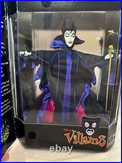 1998 Disney Villains Mattel EVIL QUEEN, MALEFICENT, CRUELLA DE VIL Lot of 3 NIB