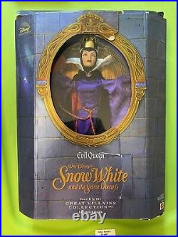 1998 Evil Queen Walt Disneys Snow White Great Villains Nrfb Mattel Barbie