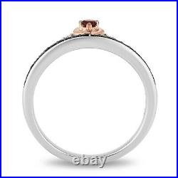 1/4 Ct. White Diamond Snow White & Evil Queen Engagement Ring In 14K White Gold