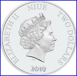 2018 Niue Disney Evil Queen 1 oz Silver Proof Coin Snow White OGP