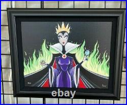 2021 Disney Parks Stefani Rabideaux Fika LE Frame Giclee Snow White Evil Queen