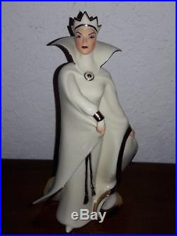 9 Disney Lenox Empress Of Evil Queen Snow White Figurine Gold Trim Showcase
