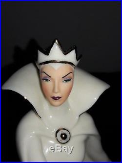 9 Disney Lenox Empress Of Evil Queen Snow White Figurine Gold Trim Showcase