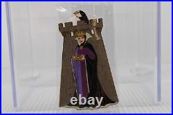A4 Disney Auctions LE 100 Pin Snow White Seven Dwarfs Evil Queen Castle Turret