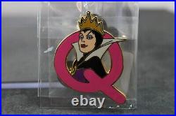 A4 Disney Mall Japan LE 100 Pin Alphabet Letter Q Evil Queen Villains Snow White