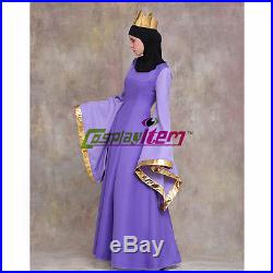 Adult Snow White Evil Queen Dress Costume Halloween Party Cosplay Costume Custom