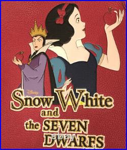 Authentic Disney X Coach RED City Tote SNOW WHITE 7 Dwarfs Evil Queen CC162 NWT