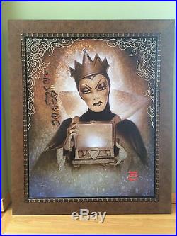 BEHOLD HER HEART signed by NOAH Disney Giclee Canvas SNOW WHITE EVIL QUEEN WALT