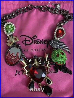 Betsey Johnson Disney Parks Snow White Evil Queen Poison Apple Necklace Jewelry