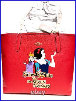 COACH x DISNEY City Tote Bag SNOW WHITE AND THE SEVEN DWARFS withEVIL QUEEN