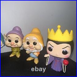 COMPLETE SET Funko POP Snow White & The Seven Dwarves Witch Evil Queen No Boxes