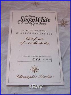 Christopher Radko Box Set, Old Hag, Magic Mirror, Evil Queen SNOW WHITE, Limited