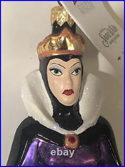 Christopher Radko Disney 1998 Snow White Evil Queen Ornament Large 8.5