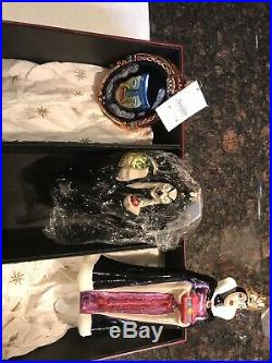 Christopher Radko Snow White Evil Queen, Mirror, & Hag Ornament Box Set