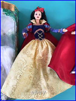 Collector Barbie As Snow White 1998 & Ooak Evil Queen By Doris Mixon 2 Dolls