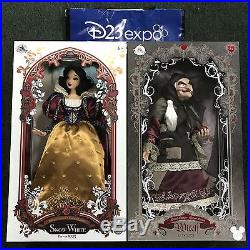 D23 2017 Expo Snow White Evil Queen Old Hag Witch Doll & Snow White LE In Hand