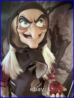 D23 Expo Disney Doll Limited Edition 723 Snow White Evil Queen Hag Witch Mint