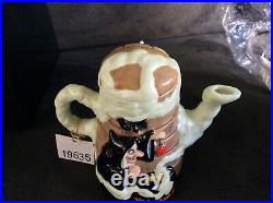DISNEY 1999 VILLAINS ALTER EGO TEAPOT Snow White EVIL QUEEN With OLD HAG NEW RARE