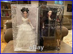 DISNEY D23 Once Upon A Time SNOW WHITE EVIL QUEEN LE LIMITED EDITION DOLL SET