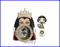 DISNEY SNOW WHITE FUNKO POP! Pin AND EVIL QUEEN COSPLAY MINI BACKPACK Funkon