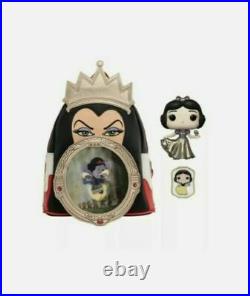 DISNEY SNOW WHITE FUNKO POP Pin AND EVIL QUEEN COSPLAY MINI BACKPACK Funkon 2021