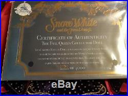 DISNEY STORE THE EVIL QUEEN 17 Limited Edition #1171/4000 DOLL BNIB SNOW WHITE