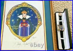 DISNEY Snow White EVIL QUEEN PAINTIING with WATCH Artist YAKOVETIC LE 40/50 COA