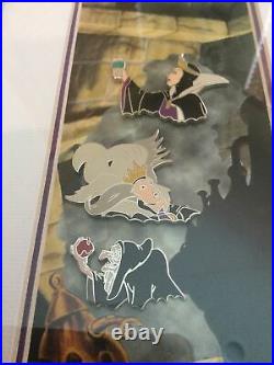 DISNEY WICKED WITCH EVIL QUEEN HAG Event Framed Set 3 Pins PIn LE 100 COA