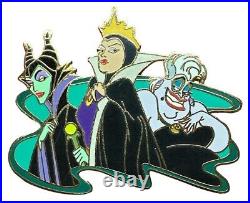 DisneyShopping.com Ursula, Maleficent, and Evil Queen Snowglobe GWP Pin