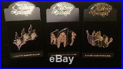 Disney Auctions Character Profile Pin set Snow White Evil Queen Malifecent LE
