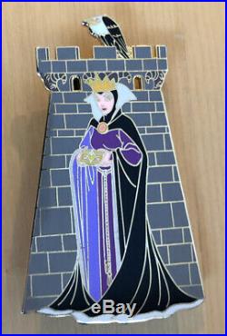 Disney Auctions Snow White Evil Queen Heart Box Castle Turret Jumbo LE 100 Pin