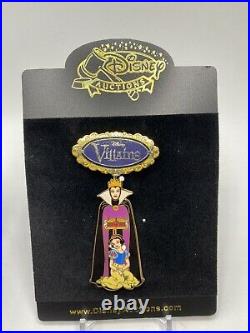 Disney Auctions Snow White & Evil Queen Villains 100 Spinner Pin Old Hag