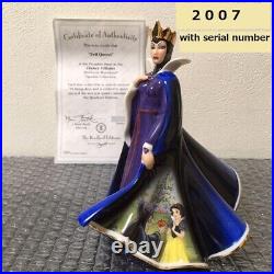 Disney BRADFORD EXCHANGE Evil QUEEN figure 2007 withSerial number certificate USED