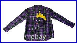 Disney Cakeworthy Women's Evil Queen Snow White Flannel Button Up Shirt Sz Small