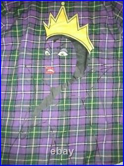Disney Cakeworthy Women's Evil Queen Snow White Flannel Button Up Shirt Sz XL