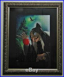 Disney Collectible Evil Queen Snow White Puzzle in Solid Wood Frame