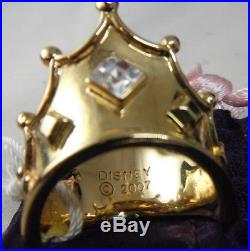 Disney Couture EVIL QUEEN Crown Ring LIMITED EDITION Snow White 7 Dwarfs Crystal