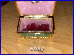 Disney Couture Snow White Evil Queen Huntsman Heart Box Locket Necklace MUST SEE