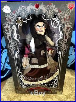 Disney D23 Expo Snow White Old Hag Evil Queen Limited Edition Doll LE 723 NIB