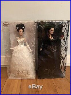 Disney D23 Limited Edition Once Upon a Time Dolls Snow White & Evil Queen MIB