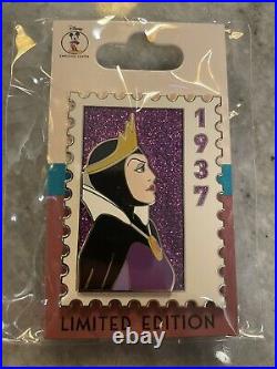 Disney DEC Snow White Evil Queen Postage Stamp Pin LE 250 Cast