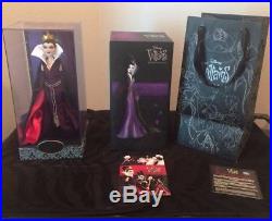 Disney Designer Doll Evil Queen NEW withBag. Snow White, Villians, Limited Edition