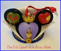 Disney Disneyland Park THE EVIL QUEEN From Snow White Ear Hat Ornament LE Of6500