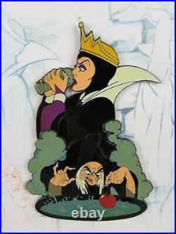 Disney Disneyland Pin Set Evil Queen / Hag Animation Sketch Snow White