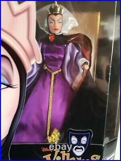 Disney Doll Evil Queen Vintage Doll Villains Wicked Queen Doll NIB BOX AS IS