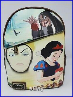 Disney Employee Center Loungefly Snow White 7 Dwarfs Evil Queen Backpack LE 600
