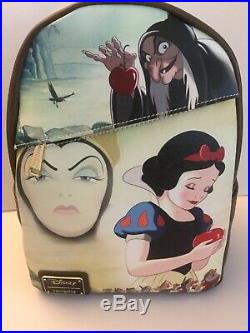 Disney Employee Center Loungefly Snow White 7 Dwarfs Evil Queen Backpack LE 600