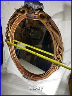 Disney Evil Queen Glass The Magic Mirror 25X19 Snow White replica With Coa Box