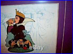 Disney Evil Queen/Hag Animation Sketches Framed Pin Set LE